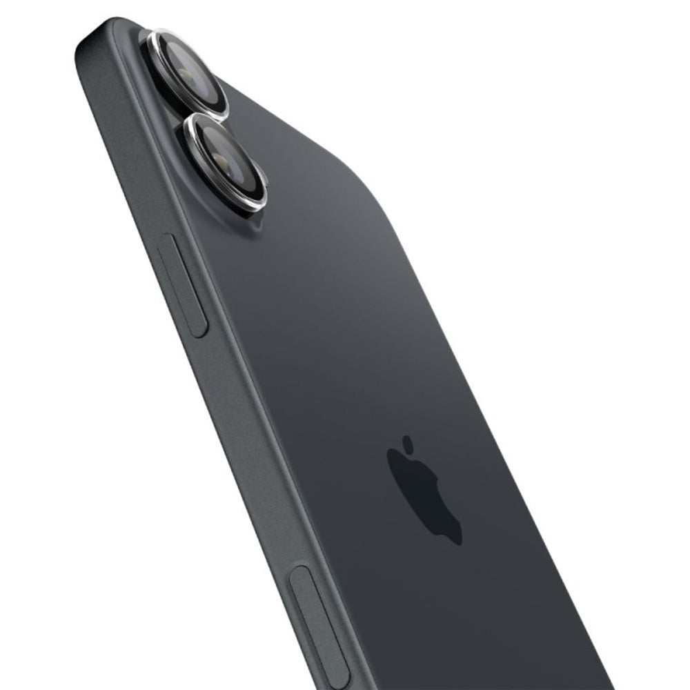 Spigen EZ FIT takakameran suojakalvo Apple iPhone 16 Plus / 16, lasisuojattu, 2 kpl, läpinäkyvä AGL07921