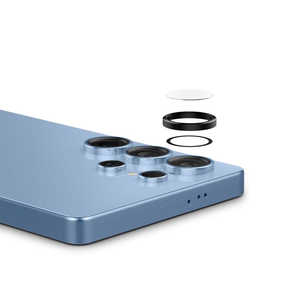 Spigen GlastR EZ FIT Optik Pro HD takakameran suojakalvo Samsung Galaxy S25 Ultra S938:lle, karkaistu lasi, 2 kappaleen setti, musta