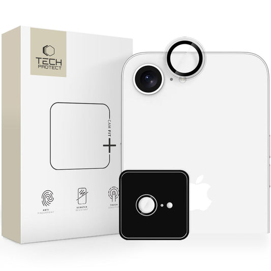 Suojakalvo Tech-Protect CamRing Fit+ Apple iPhone 16e:n takakameralle, Karkaistu lasi