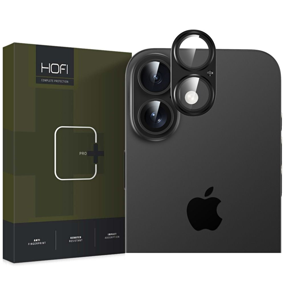 Suojakalvo HOFI FullCam Apple iPhone 16 Plus / 16 -takakameralle, Panssarilasi, Musta