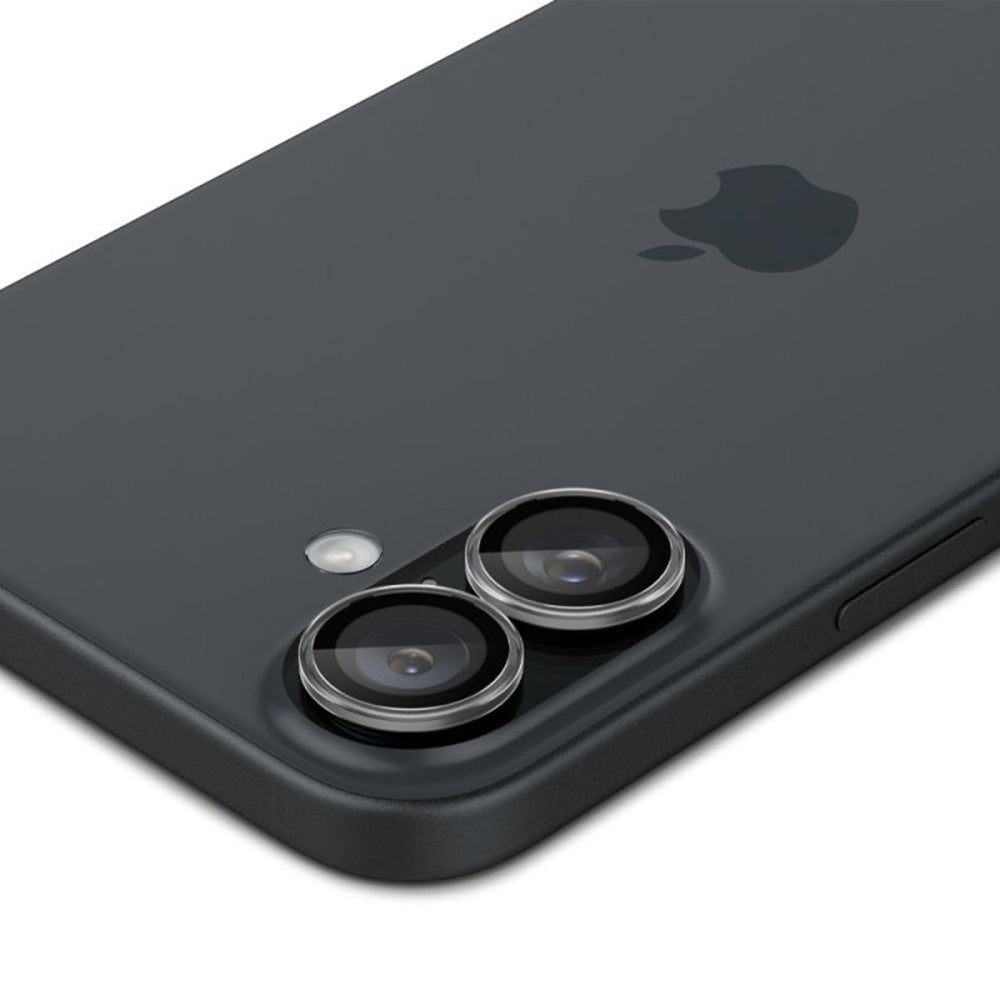 Spigen EZ FIT takakameran suojakalvo Apple iPhone 16 Plus / 16, lasisuojattu, 2 kpl, läpinäkyvä AGL07921