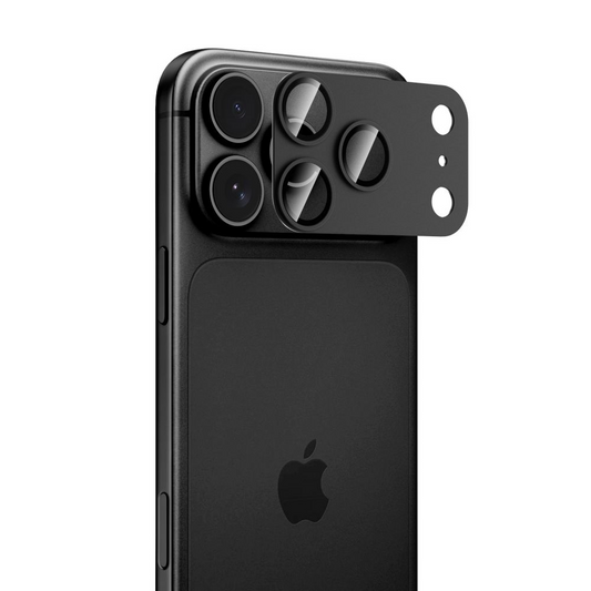 Takakameran suojakalvo Tech-Protect CamFull Fit+ Apple iPhone 18 Pro Maxille, Karkaistu lasi, Musta