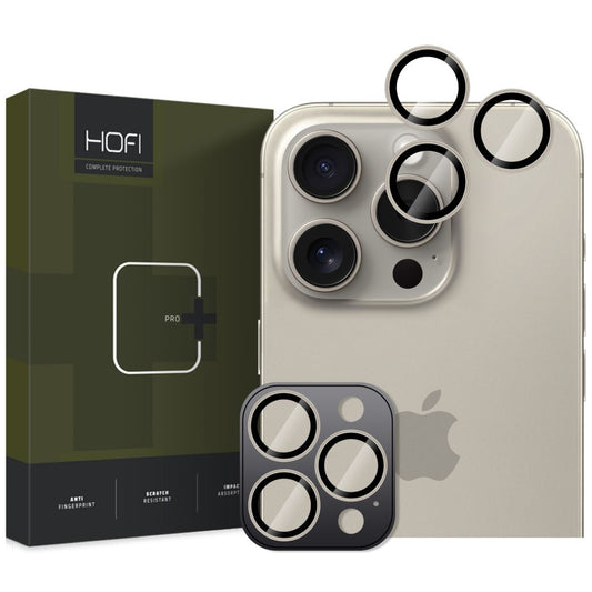Suojakameran takakalvo HOFI CamRing PRO+ Apple iPhone 16 Pro Max / 16 Pro, lasisuojattu, harmaa