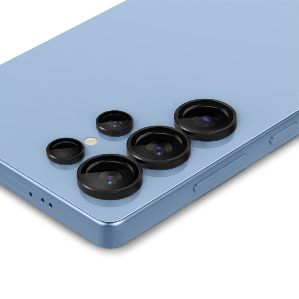 Spigen GlastR EZ FIT Optik Pro HD takakameran suojakalvo Samsung Galaxy S25 Ultra S938:lle, karkaistu lasi, 2 kappaleen setti, musta