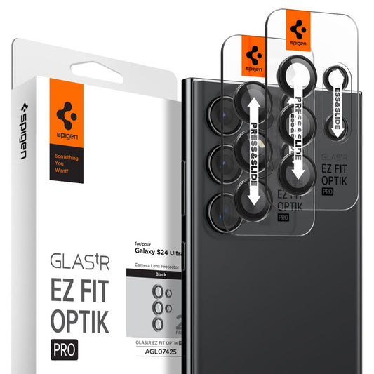 Spigen EZ FIT takakameran suojakalvo Samsung Galaxy S24 Ultra S928, lasisuojattu, 2 kpl:n sarja