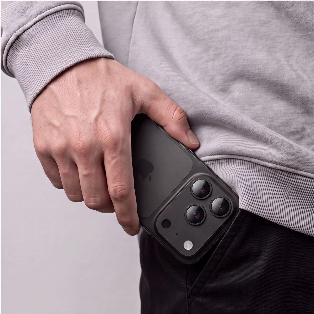 Takakameran suojakalvo Tech-Protect CamFull Fit+ Apple iPhone 18 Pro Maxille, Karkaistu lasi, Musta