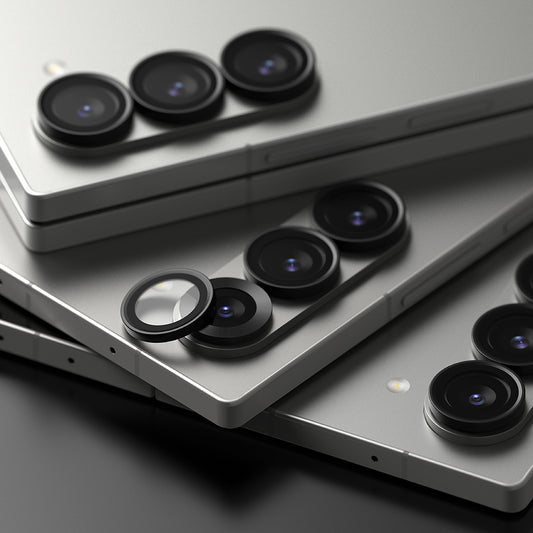 Ringke-suojakalvo Samsung Galaxy Z Fold6 F956:n takakameralle, karkaistu lasi, 2 kappaleen setti, musta