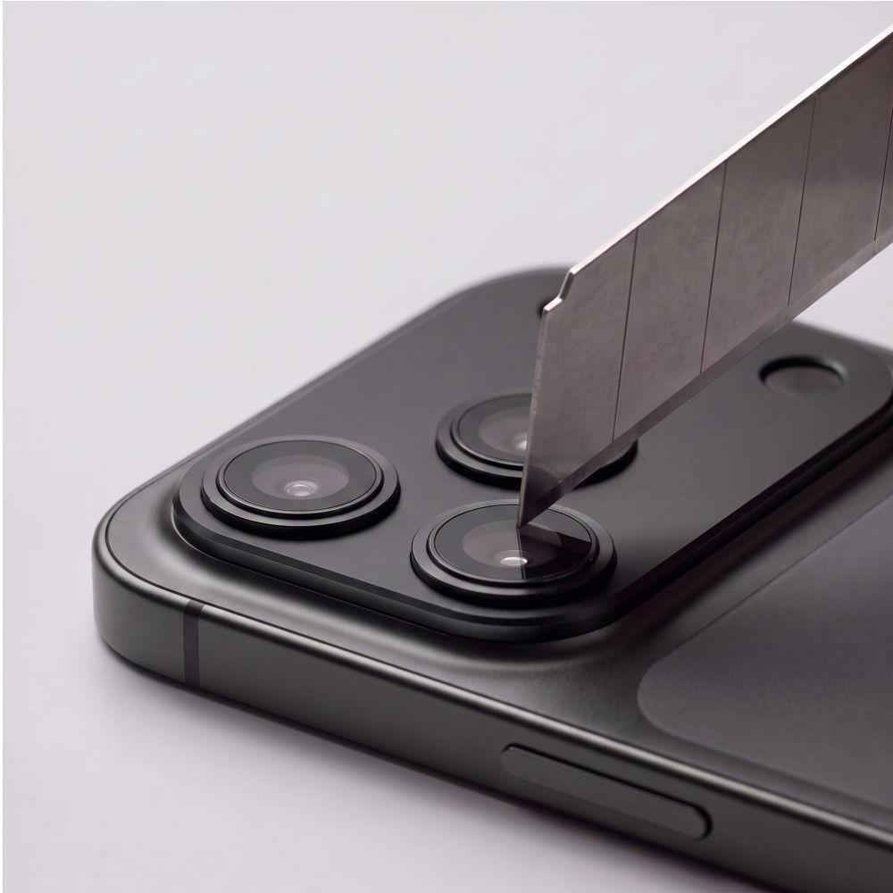 Takakameran suojakalvo Tech-Protect CamFull Fit+ Apple iPhone 18 Pro Maxille, Karkaistu lasi, Musta