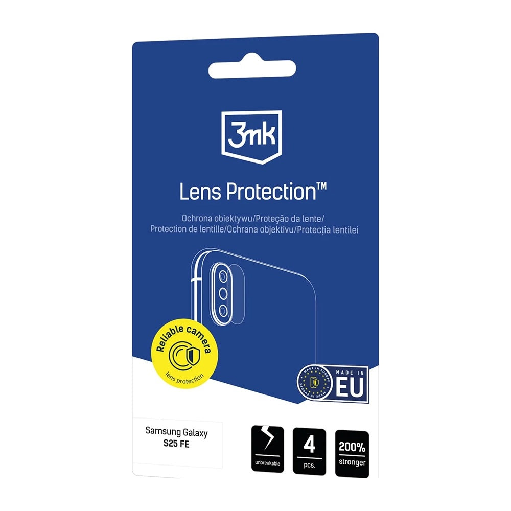 Takakameran suojakalvo 3MK Protection Realme Note 70T:lle, Panssarilasi, 4 kappaleen setti, Läpinäkyvä