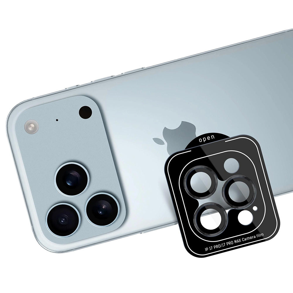 Suojakalvo 3MK Protection Pro Apple iPhone 17 Pro Max / 17 Pro takakameralle, Karkaistu lasi, Musta