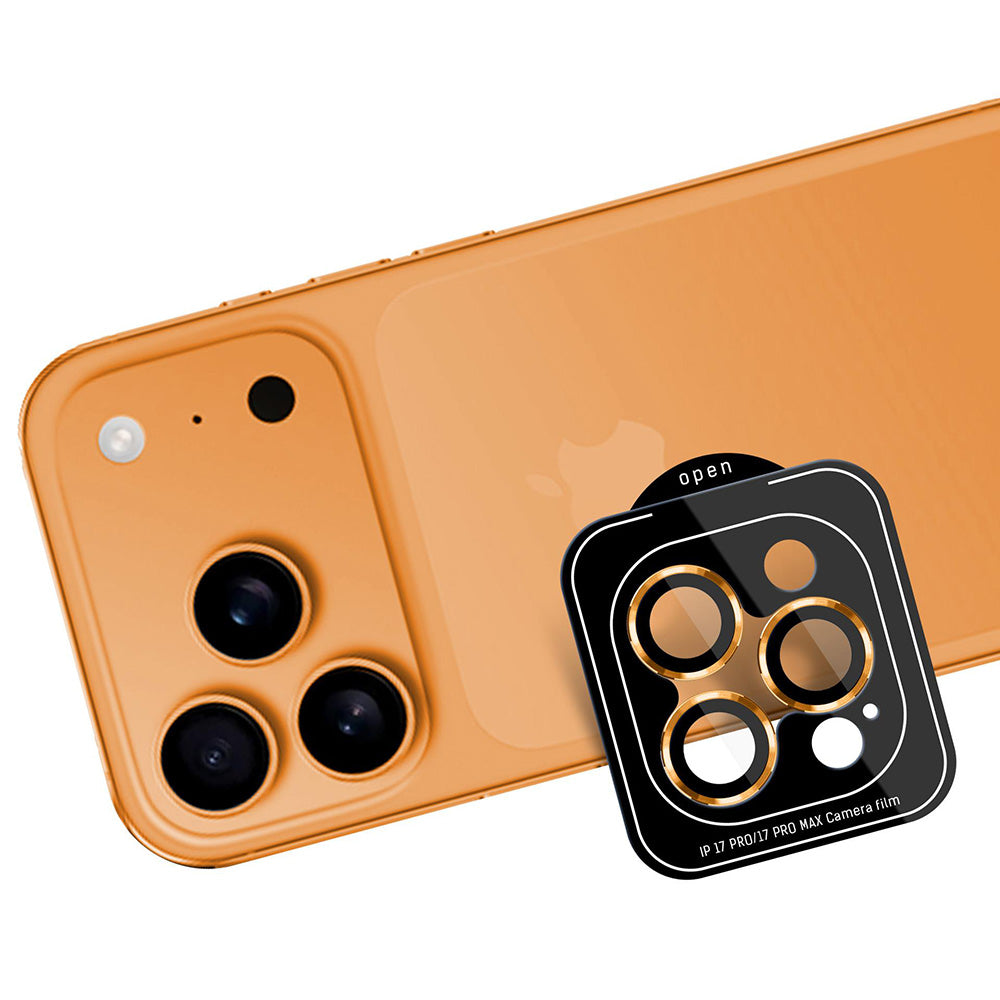 Takakameran suojakalvo 3MK Protection Pro Apple iPhone 17 Pro Max / 17 Pro, Karkaistu lasi, Oranssi