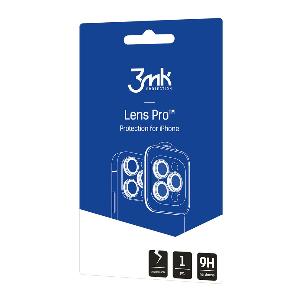 Takakameran suojakalvo 3MK Protection Pro Apple iPhone 17 Pro Max / 17 Pro, Karkaistu lasi, Oranssi