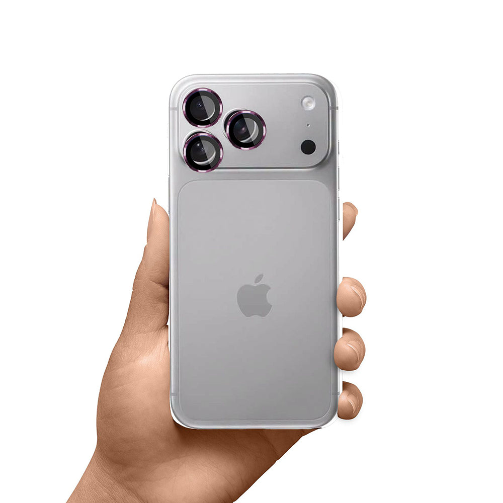 3MK Protection Pro takakameran suojakalvo Apple iPhone 18 Pro / 18 Pro Max -puhelimille, karkaistu lasi, viininpunainen