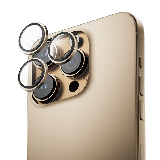 Anank AR takakameran suojakalvo Apple iPhone 16 Pro Max / 16 Pro -puhelimelle, karkaistu lasi, kultainen