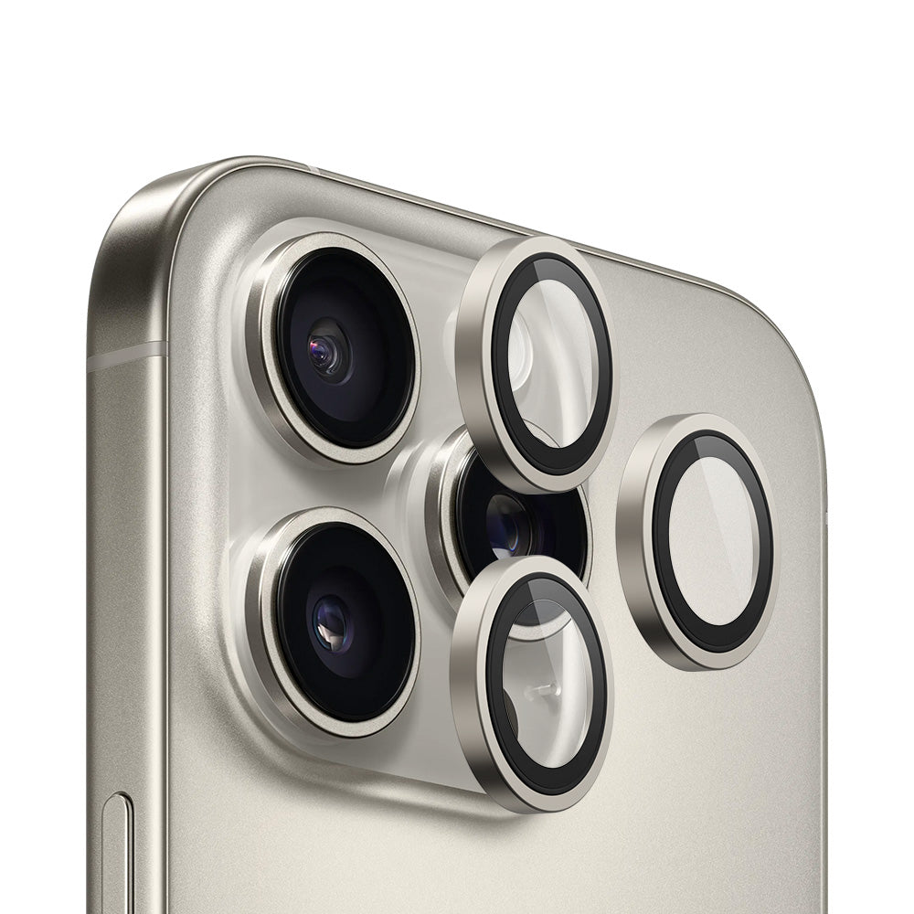 Blueo 99 Anti-Reflektiivinen HD takakameran suojakalvo Apple iPhone 16 Pro Max / 16 Pro -puhelimelle, karkaistu lasi, metallinhohtoinen harmaa