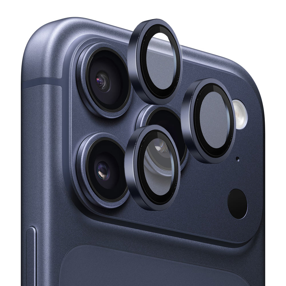 Blueo 99 Anti-Reflective HD -takakameran suojakalvo Apple iPhone 17 Pro Max / 17 Pro, vahvistettu lasi, tummansininen