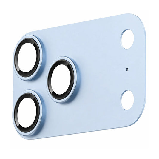 Blueo Integrated Metal -takakameran suojakalvo Apple iPhone 18 Pro -puhelimelle, karkaistua lasia, vaaleansininen