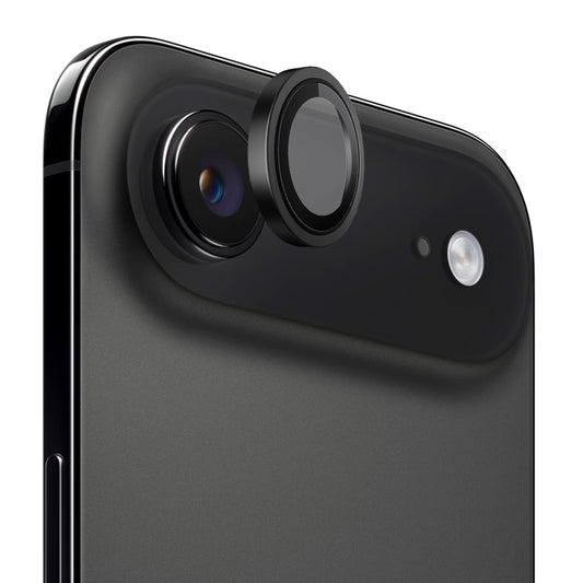 Blueo Metal Frame -takakameran suojakalvo Apple iPhone 17 Airille, karkaistu lasi, musta