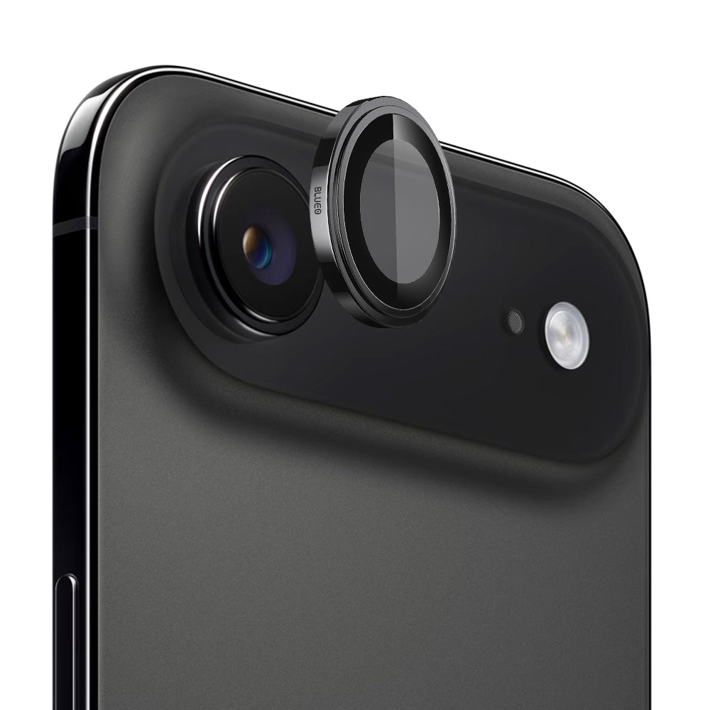Blueo Sapphire Crystal -takakameran suojakalvo Apple iPhone 17 Airille, Panssarilasi, Musta