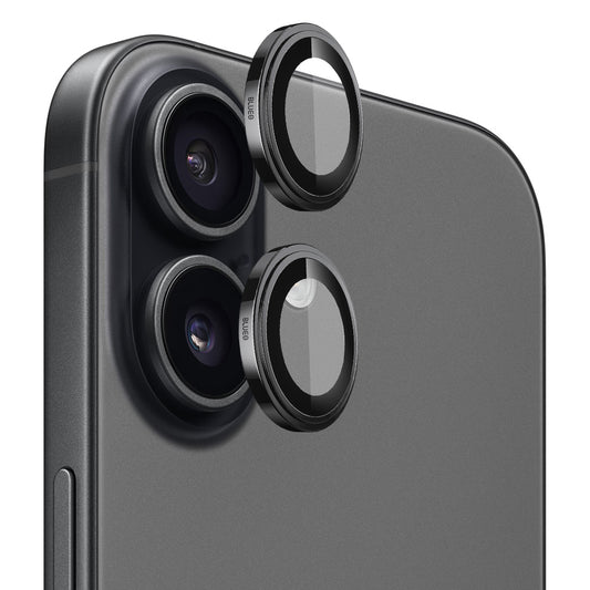 Blueo Sapphire Crystal -takakameran suojakalvo Apple iPhone 17:lle, Panssarilasi, Musta