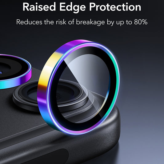 Takakameran suojakalvo ESR Armorite Apple iPhone 18 Pro / 18 Pro Max -puhelimille, karkaistu lasi, monivärinen