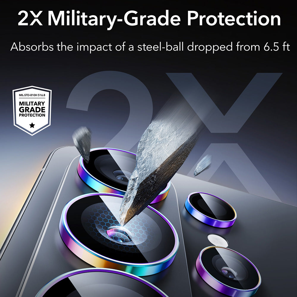 Takakameran suojakalvo ESR Armorite Samsung Galaxy S26 Ultra S948:lle, Karkaistu lasi, Monivärinen