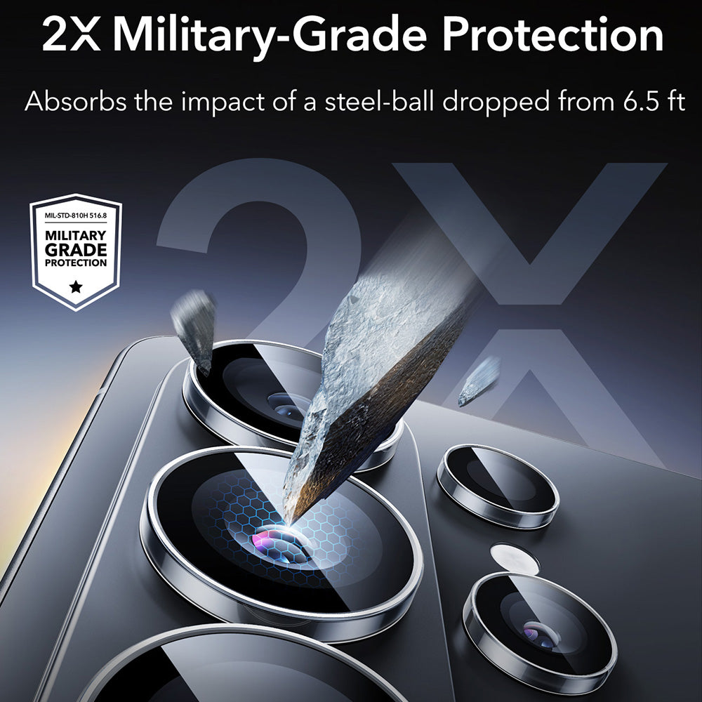 ESR Armorite -takakameran suojakalvo Samsung Galaxy S26 Ultra S948:lle, karkaistu lasi, läpinäkyvä