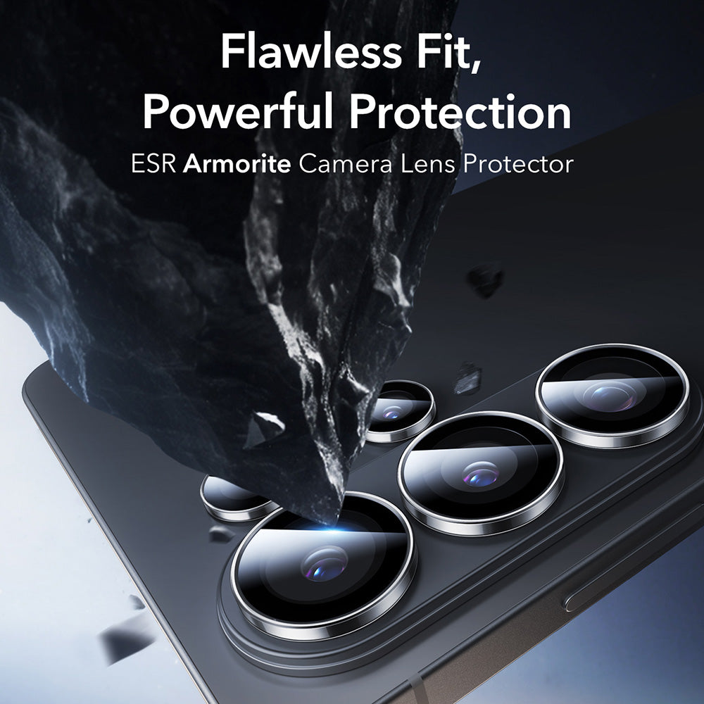 ESR Armorite -takakameran suojakalvo Samsung Galaxy S26 Ultra S948:lle, karkaistu lasi, läpinäkyvä