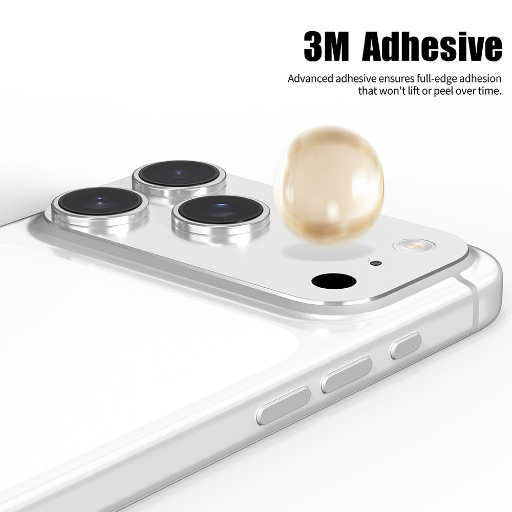 Takakameran suojakalvo Lito Crown Halo AR + AF Apple iPhone 18 Pro Maxille, Karkaistu lasi, Hopea