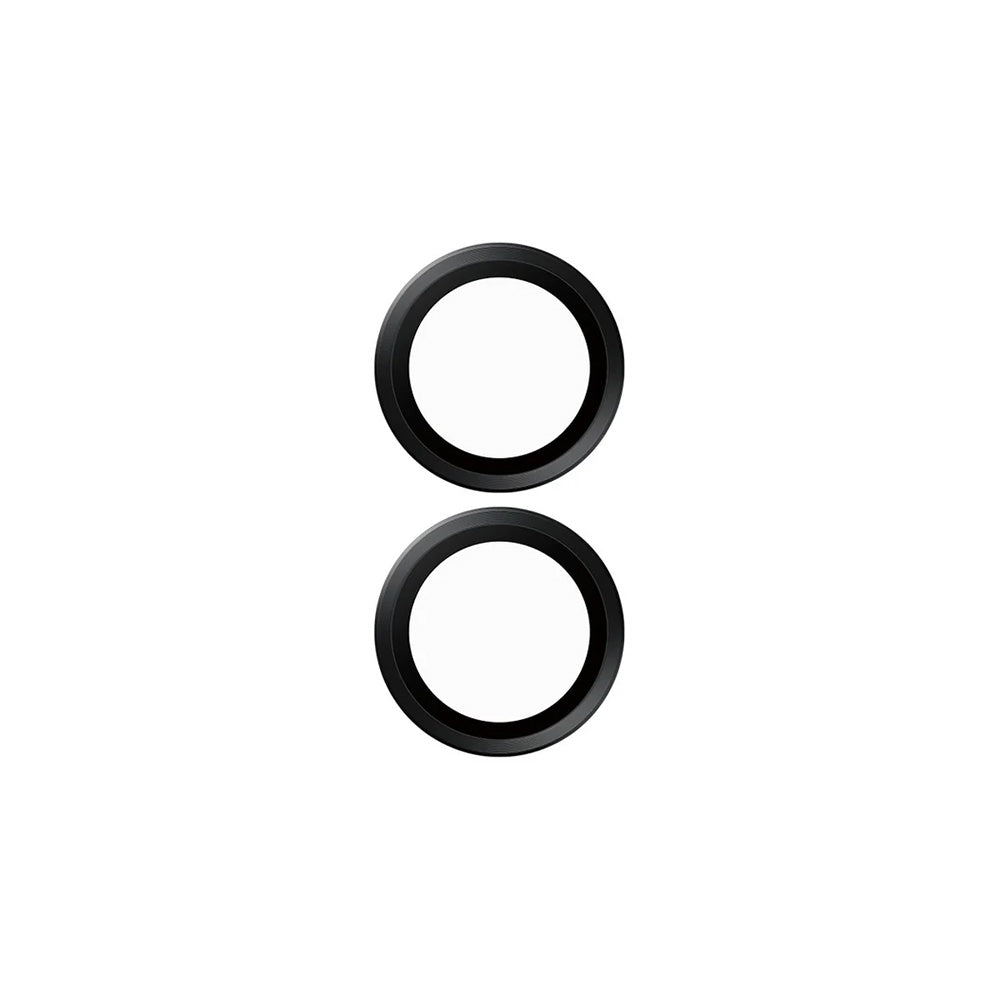 PanzerGlass Hoops -takakameran suojakalvo Apple iPhone 16 Plus / 16, karkaistu lasi, musta