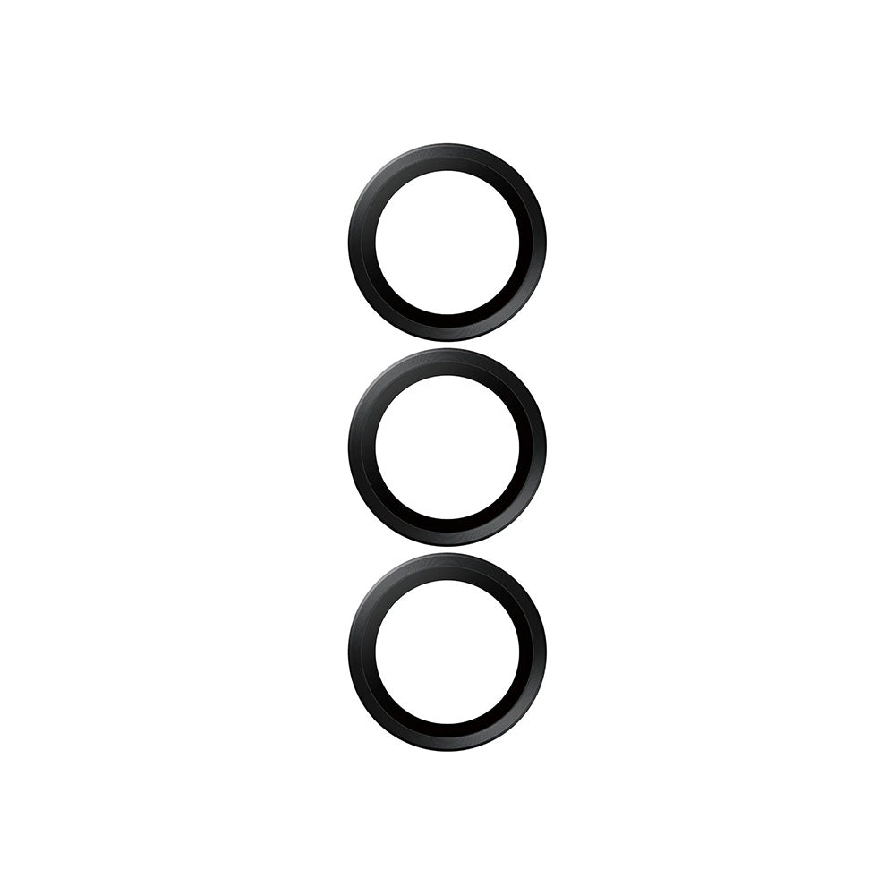 PanzerGlass Hoops -takakameran suojakalvo Samsung Galaxy S25 S931:lle, karkaistu lasi, musta