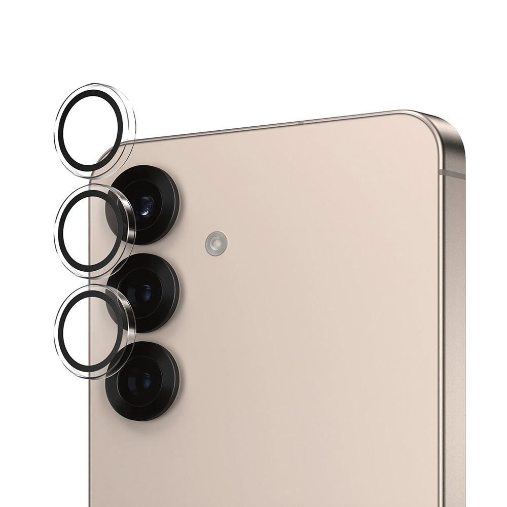 Takakameran suojakalvo PanzerGlass Hoops Samsung Galaxy S25 S931:lle, Karkaistu lasi, Läpinäkyvä