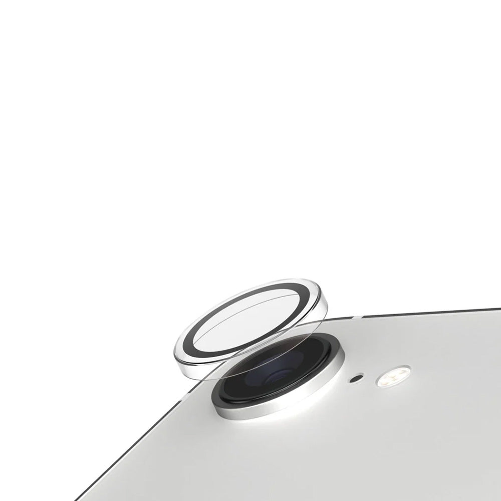 PanzerGlass Safe -takakameran suojakalvo Apple iPhone 17e / 16e -puhelimille, karkaistu lasi, läpinäkyvä.