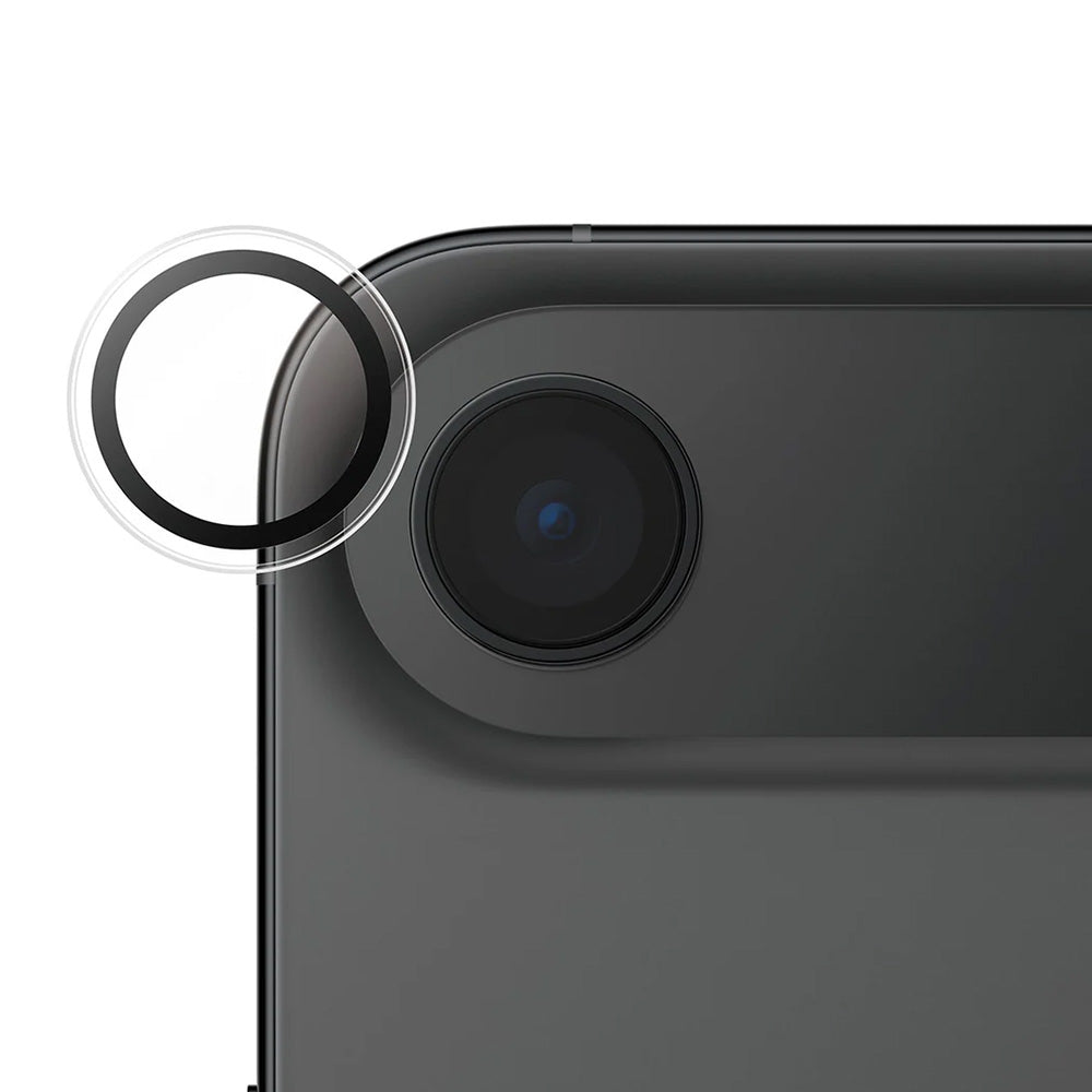 PanzerGlass Safe takakameran suojakalvo Apple iPhone 17 Air:lle, karkaistu lasi, läpinäkyvä.