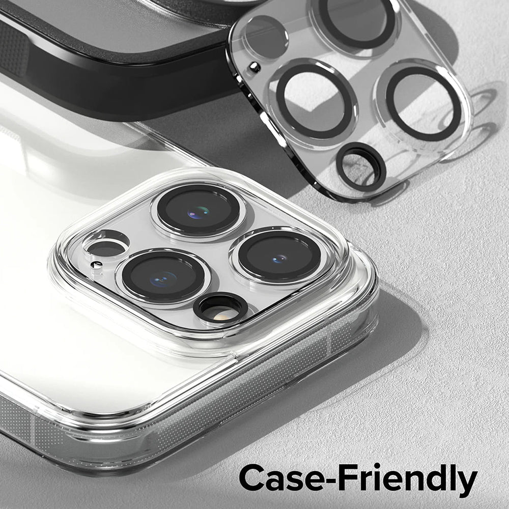 Ringke-suojakalvo Apple iPhone 15 Pro Max -puhelimen takakameralle, karkaistu lasi, 2 kappaleen setti, läpinäkyvä