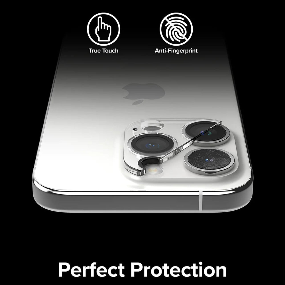 Ringke-suojakalvo Apple iPhone 15 Pro Max -puhelimen takakameralle, karkaistu lasi, 2 kappaleen setti, läpinäkyvä