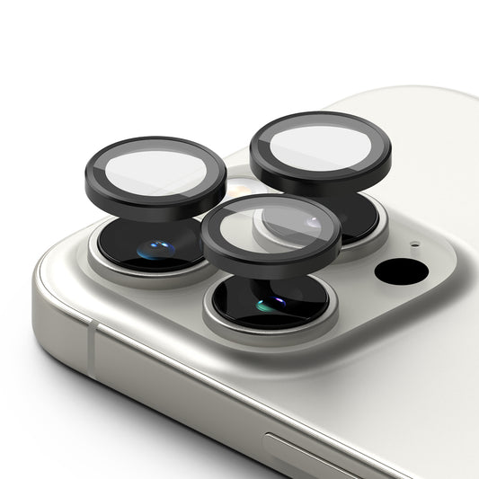 Suojakalvo Ringke takakameralle Apple iPhone 16 Pro Max / 16 Pro, Karkaistu lasi, 2 kappaleen setti, Musta