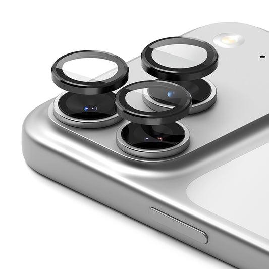 Suojakalvo Ringke takakameralle Apple iPhone 17 Pro Max / 17 Pro, Karkaistu lasi, Musta