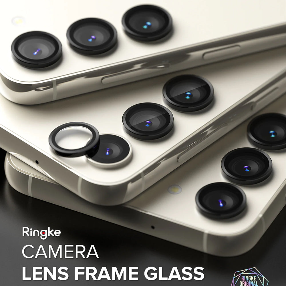 Ringke Rear Camera Protection Film for Samsung Galaxy S23+ S916 / S23 S911, Tempered Glass, Black