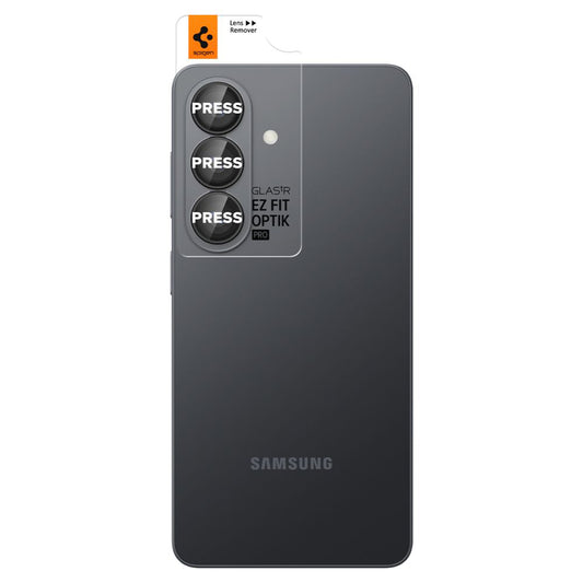 Takakameran suojakalvo Spigen GlastR EZ FIT Optik Pro HD Samsung Galaxy S26 S942:lle, Karkaistu lasi, 2 kappaleen setti, Musta AGL11099