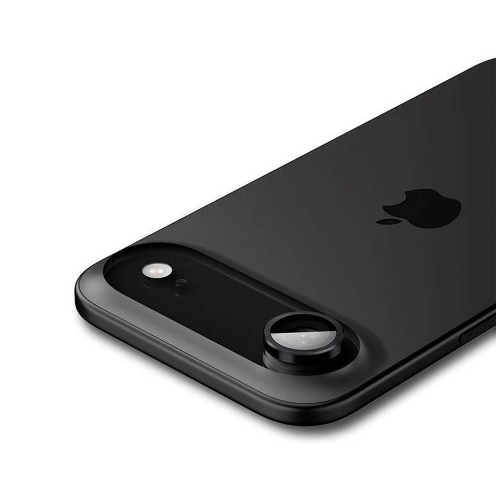Takakameran suojakalvo Spigen GlastR EZ FIT Optik Pro Apple iPhone 17 Air:lle, Panssarilasi, 2 kappaleen setti, Musta AGL09863