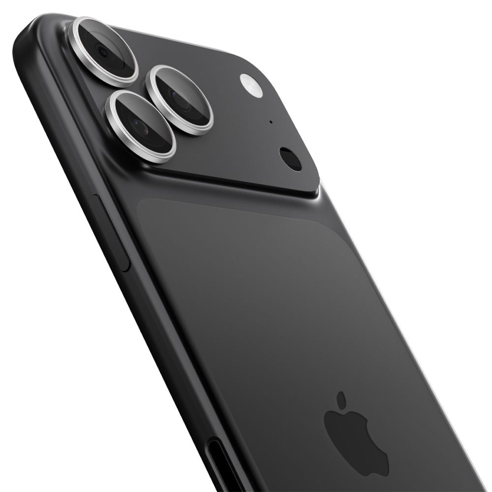 Spigen GlastR EZ FIT Optik Pro takakameran suojakalvo Apple iPhone 17 Pro Max / 17 Pro, karkaistu lasi, 2 kappaleen setti, hopea
