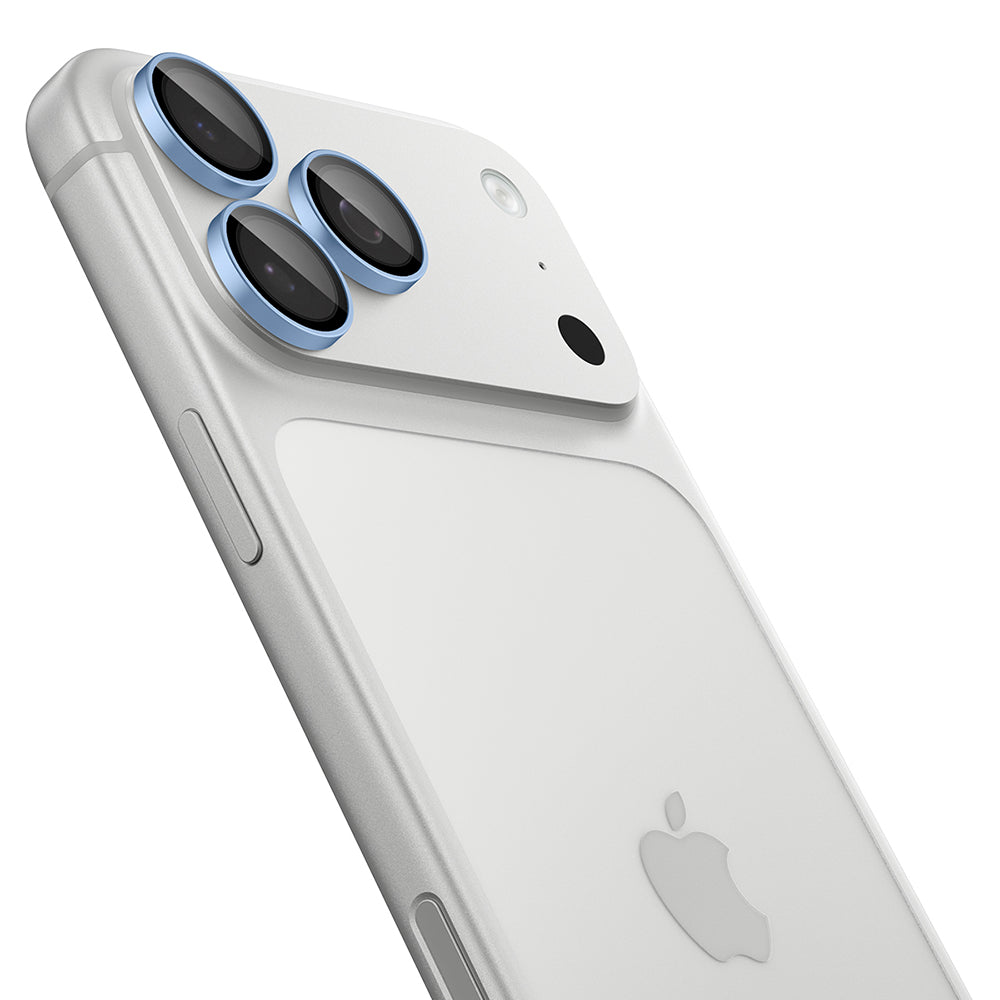 Takakameran suojakalvo Spigen GlastR EZ FIT Optik Pro Apple iPhone 18 Pro / 18 Pro Max -puhelimelle, karkaistu lasi, 2 kappaleen setti, sininen AGL12045