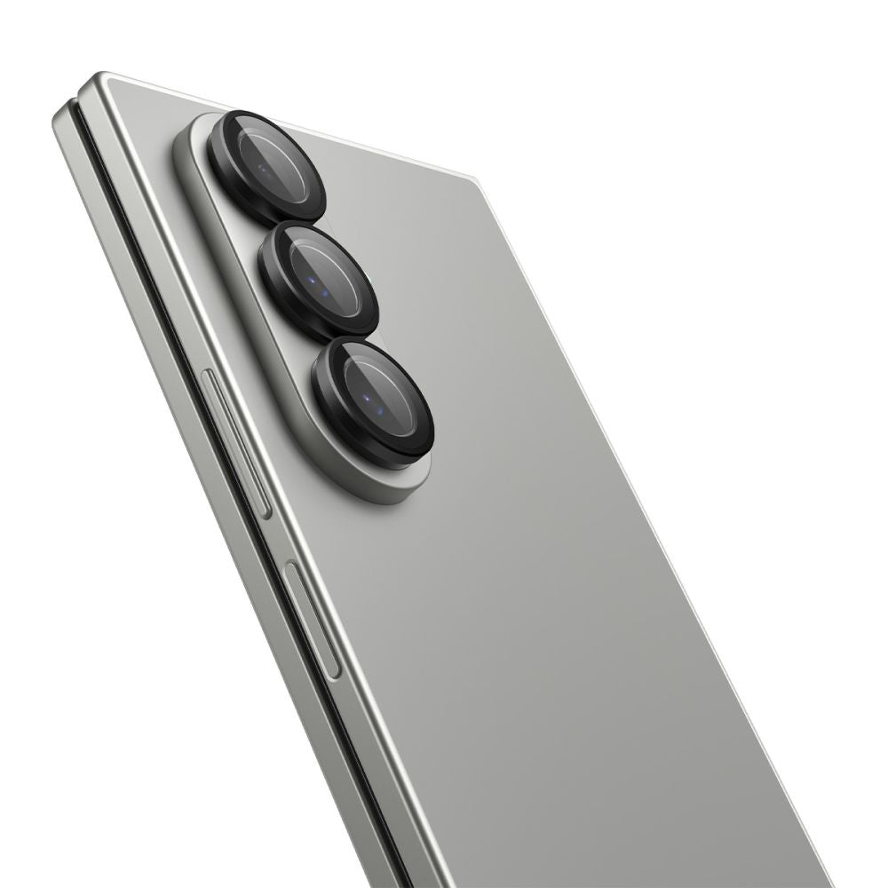 Takakameran suojakalvo Spigen GlastR EZ FIT Optik Pro HD Samsung Galaxy Z Fold7 F966:lle, Karkaistu lasi, 2 kappaleen setti, Musta AGL09581