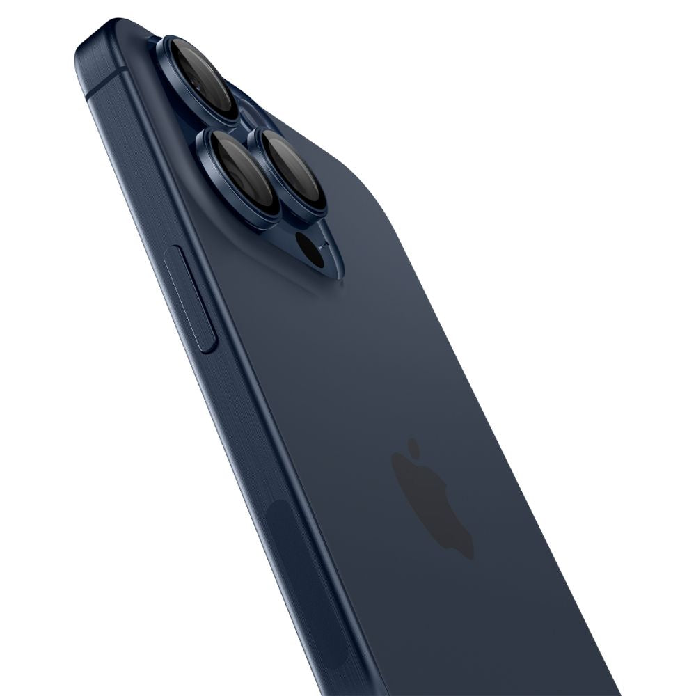 Suojakalvo Spigen GlastR EZ FIT Optik Pro Apple iPhone 16 Pro Max / 16 Pro takakameralle, Karkaistu lasi, 2 kappaleen setti, Sininen