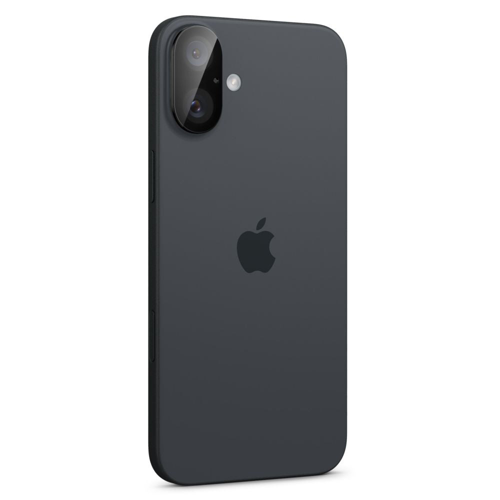 Suojakalvo Spigen GlastR Optik Apple iPhone 16 Plus / 16 takakameralle, Karkaistu lasi, 2 kappaleen setti, Musta AGL07922