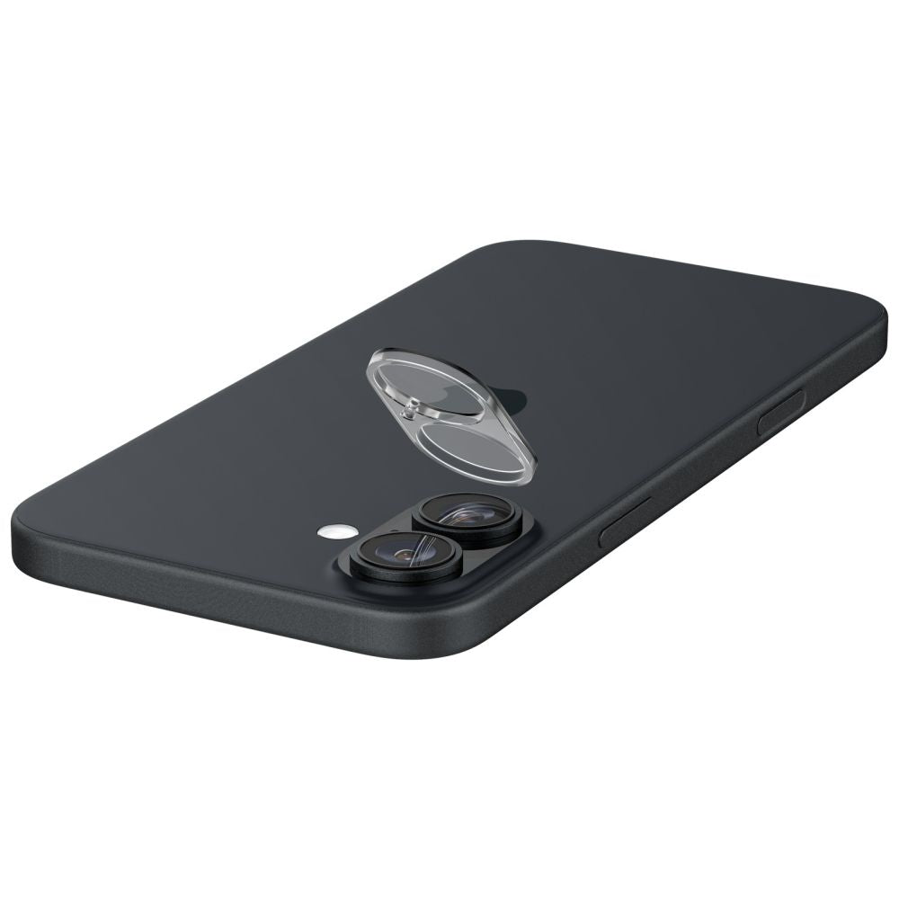 Spigen GlastR Optik takakameran suojakalvo Apple iPhone 16 Plus / 16:lle, karkaistu lasi, 2 kappaleen setti, läpinäkyvä AGL07923