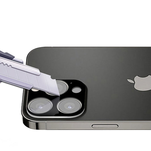 Techsuit takakameran suojakalvo Apple iPhone 13 Pro Max / 13 Pro -puhelimelle, karkaistu lasi, musta