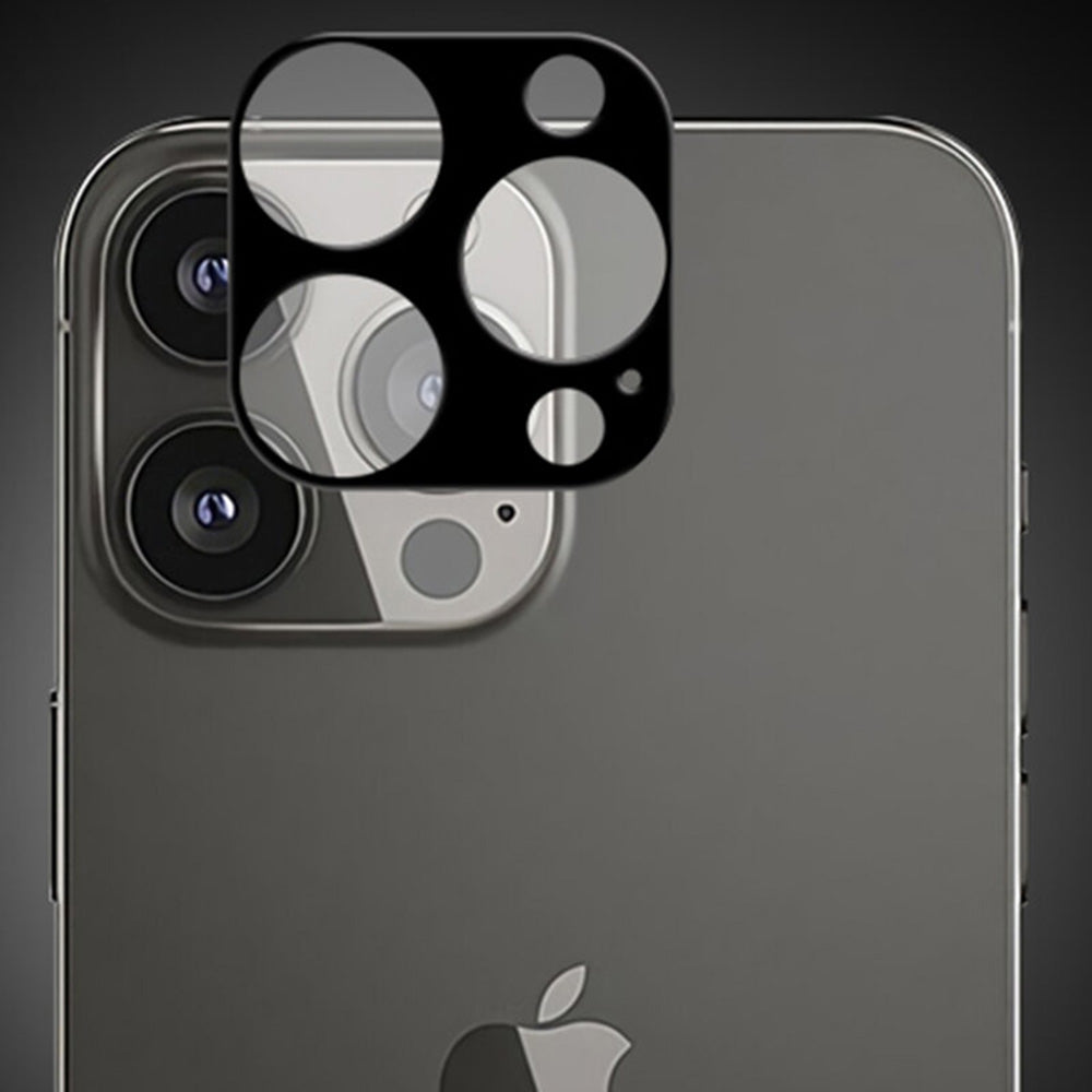 Techsuit takakameran suojakalvo Apple iPhone 13 Pro Max / 13 Pro -puhelimelle, karkaistu lasi, musta