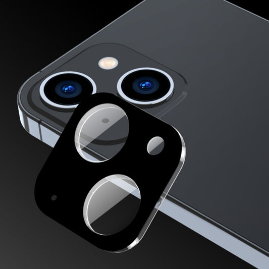 Techsuit takakameran suojakalvo Apple iPhone 15 Plus / 15:lle, karkaistu lasi, musta